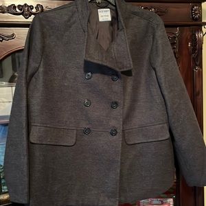 XXL GRAY WOOL PEACOCK